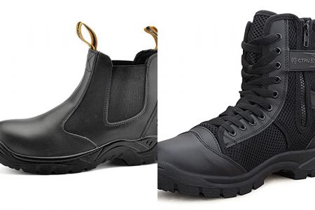 botas de seguridad para hombre con cremallera