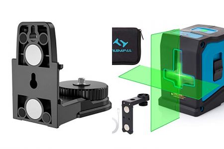 niveles láser con soporte magnético