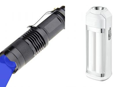 linternas led azules