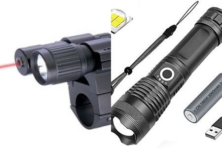 linternas led con puntero laser