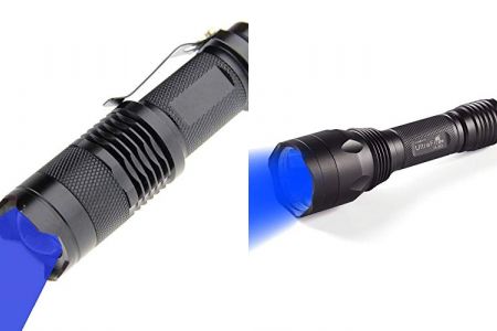 linternas led luz azules