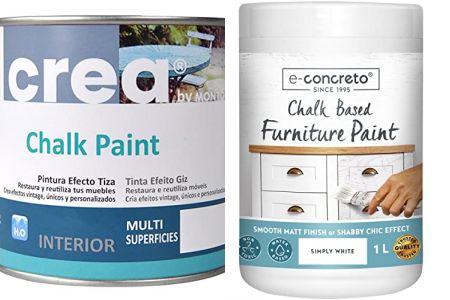 pinturas a la tiza blanca