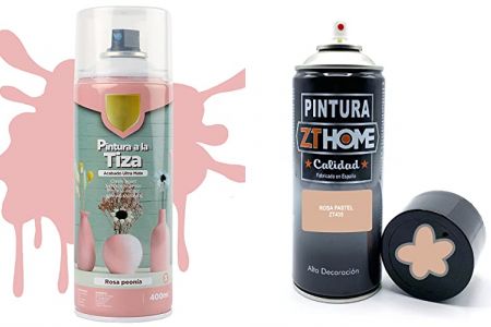 pinturas a la tiza color rosa palo