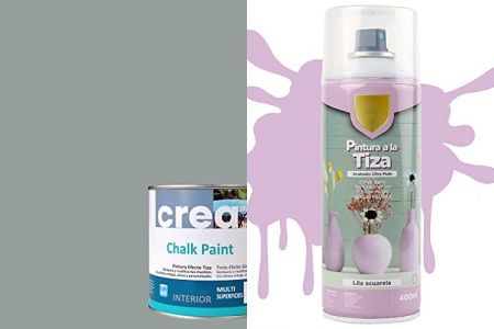 pinturas a la tiza lila