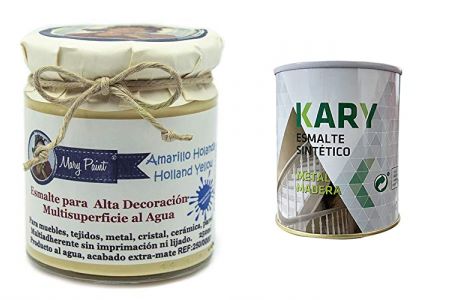 pinturas al agua amarillo