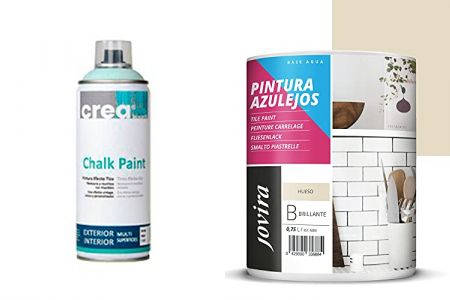 pinturas al agua beige