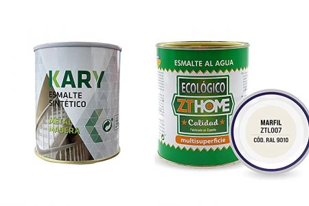 pinturas al agua blanca