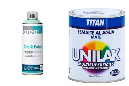 pinturas al agua blanco mate