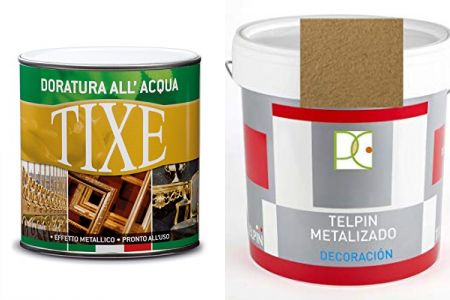 pinturas al agua dorada