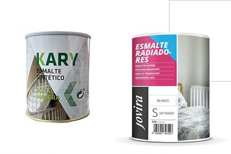 pinturas al agua esmalte blanco