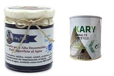 pinturas al agua negra