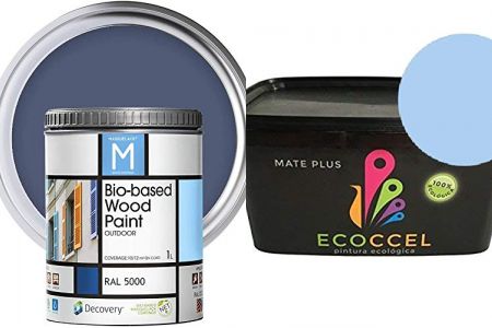 pinturas exterior azul petróleo