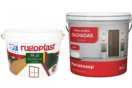pinturas exterior blanca fachadas