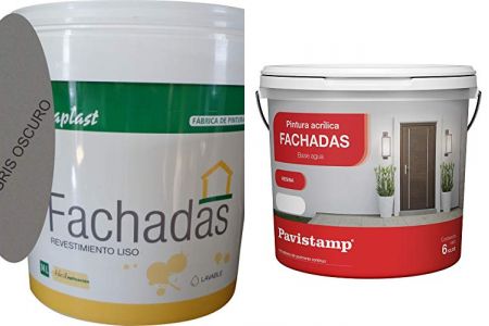 Pinturas exterior gris fachadas