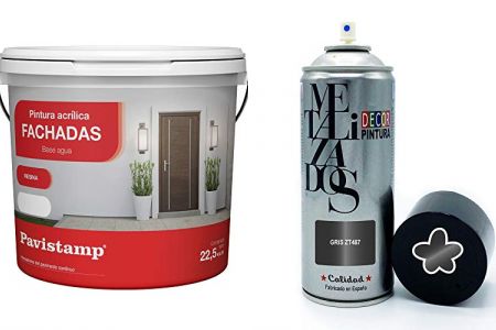 pinturas exterior gris oscuro