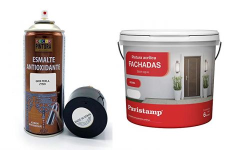 pinturas exterior gris perla