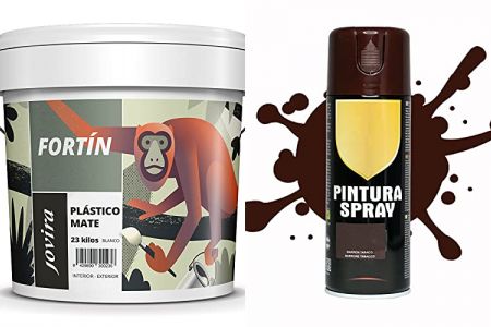 pinturas exterior marrón cuero