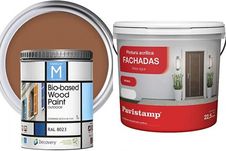 pinturas exterior marrón