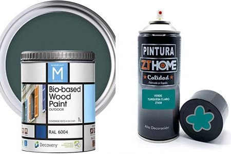 pinturas exterior para madera verde