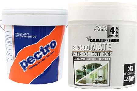 pinturas exterior plastica blanca