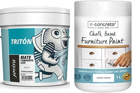 pinturas para muebles blanca mate