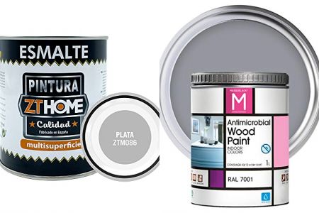 pinturas para muebles color plata