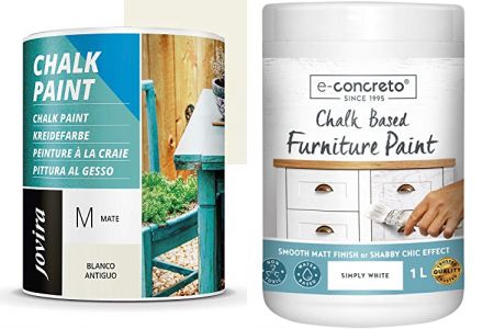 pinturas para muebles efecto tiza blanco antiguo