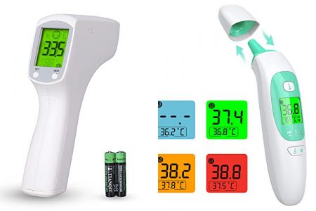 termómetros infrarrojo con cargador
