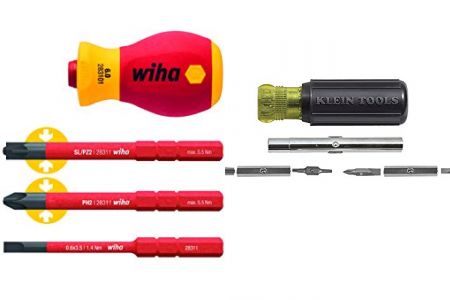 destornilladores amarillos