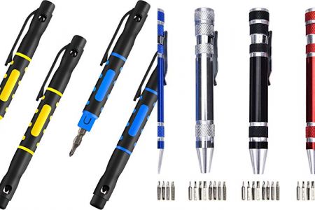 destornilladores bolígrafos