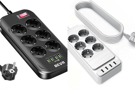 enchufes 6 tomas de pared