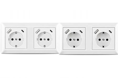 enchufes 6 tomas empotrables