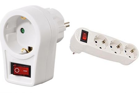 enchufes adaptadores con interruptor