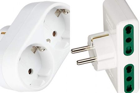 enchufes adaptadores dobles