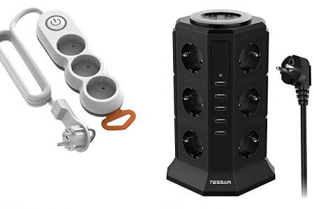 enchufes alargadores con interruptor