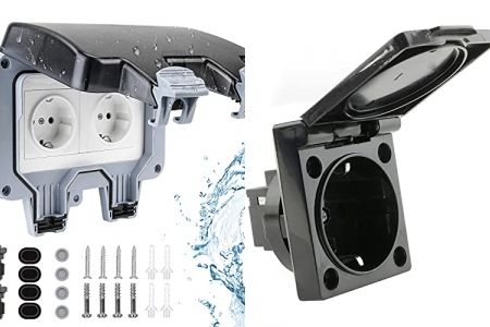 enchufes de exterior de madera