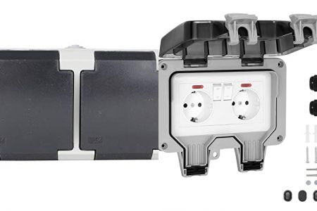 Enchufes de exterior dobles para estanco