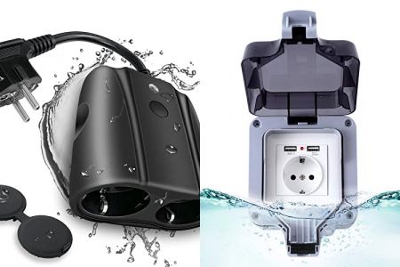 enchufes de exterior impermeables