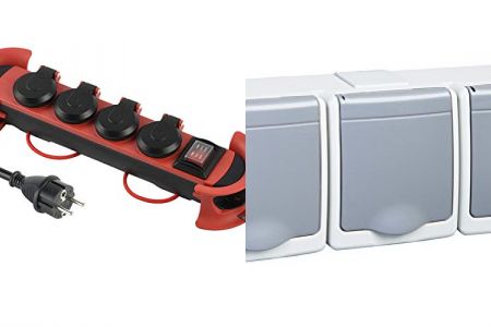 enchufes de exterior múltiples