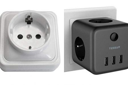 enchufes de superficie con desconectador