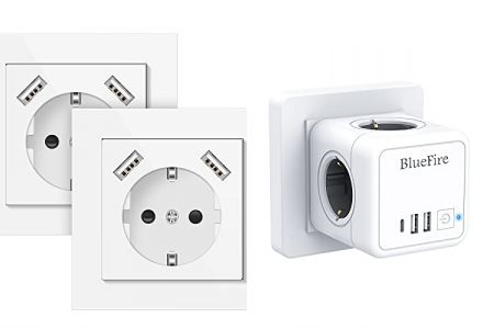 enchufes de superficie de pared con decoración