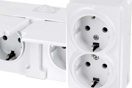 Enchufes de superficie dobles con tapa