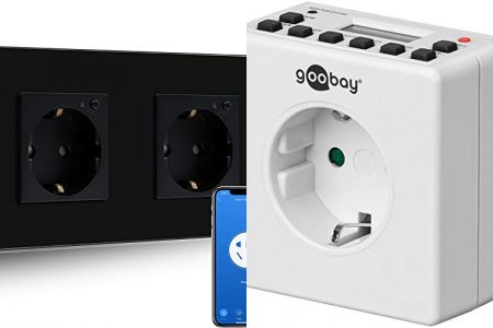 enchufes dobles con temporizador