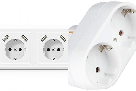 enchufes dobles con toma de tierra