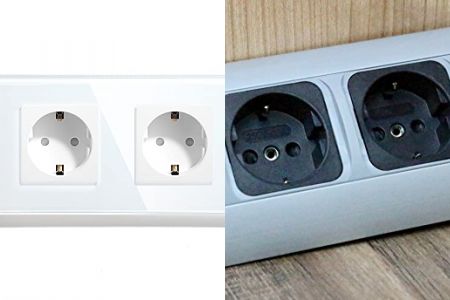 enchufes dobles de cocina