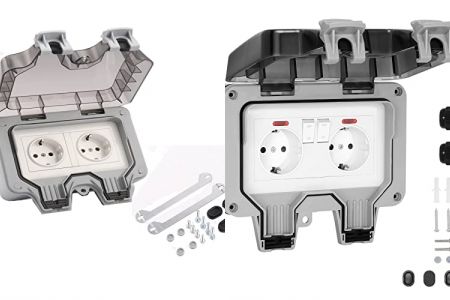 enchufes dobles de garaje