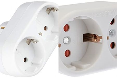 enchufes dobles horizontales