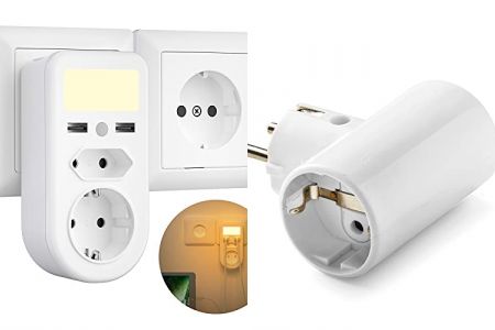 enchufes dobles laterales