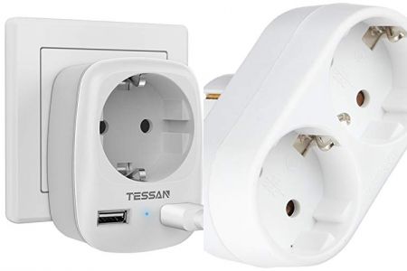 enchufes dobles planos