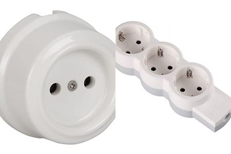 enchufes dobles sin toma de tierra